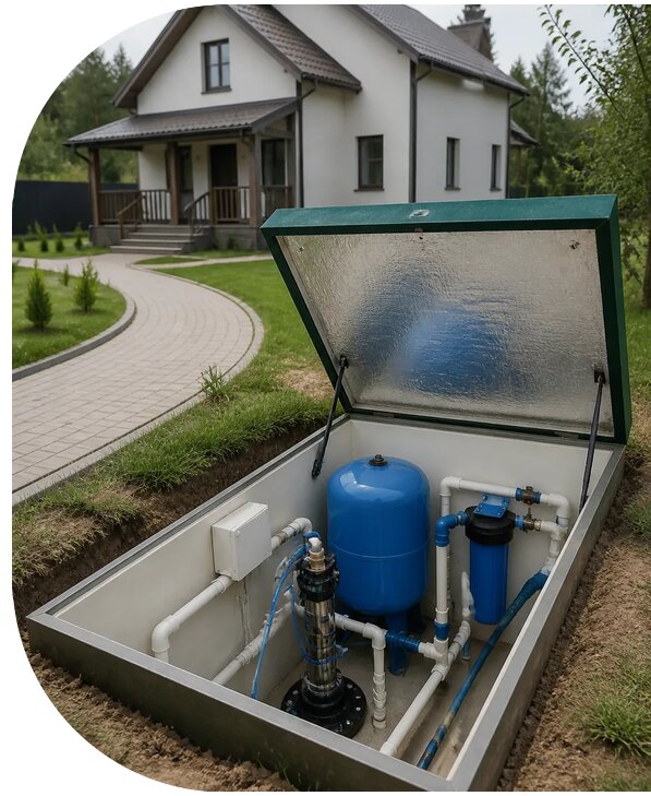 Автономное водоснабжение дома в Сланцах от 154980 р. | АПаруса-Слы