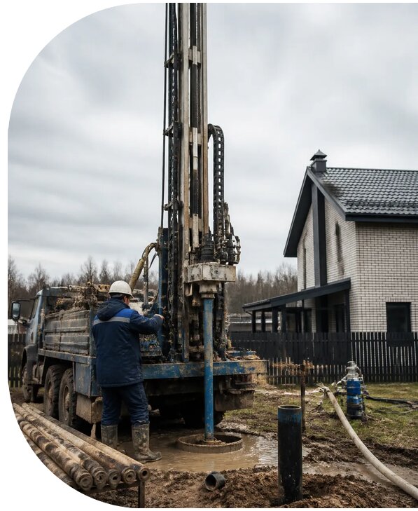 Бурение скважин на воду под ключ в Сланцах от 123984 р. | АПаруса-Слы